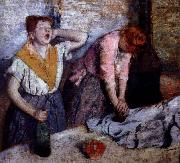 Edgar Degas tvarrerskor oil painting